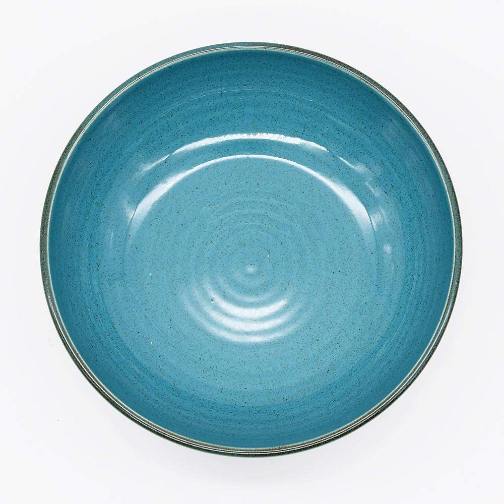 Saladier individuel en grès Turquoise