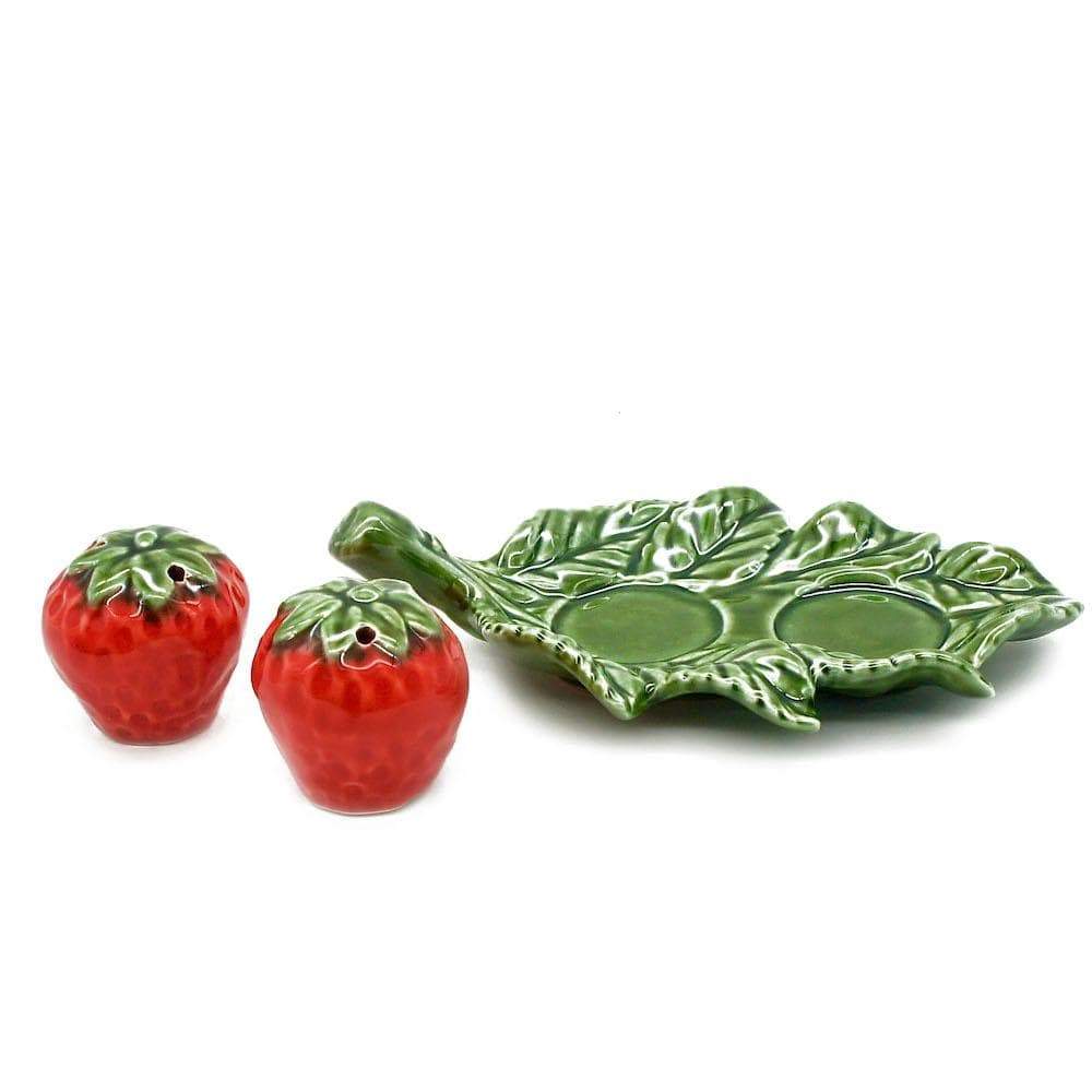 Morango I Ceramic salt-and-pepper shaker