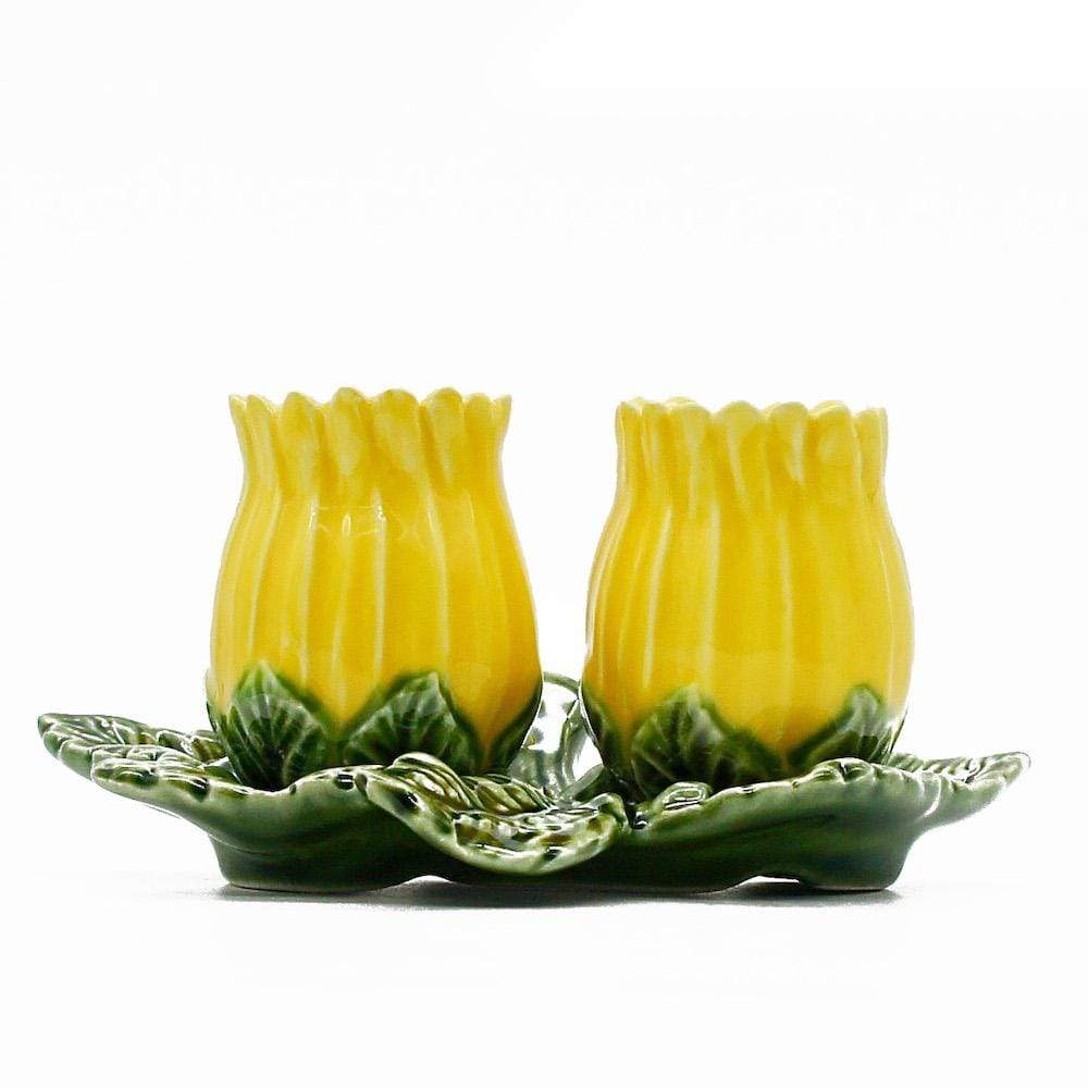 Salière & Poivrière en forme de Tournesol