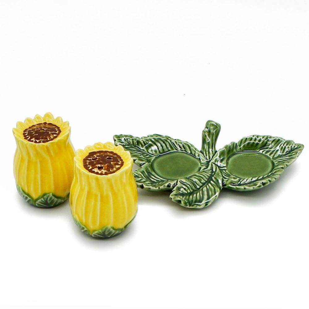 Salière & Poivrière en forme de Tournesol