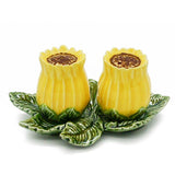 Salière & Poivrière en forme de Tournesol