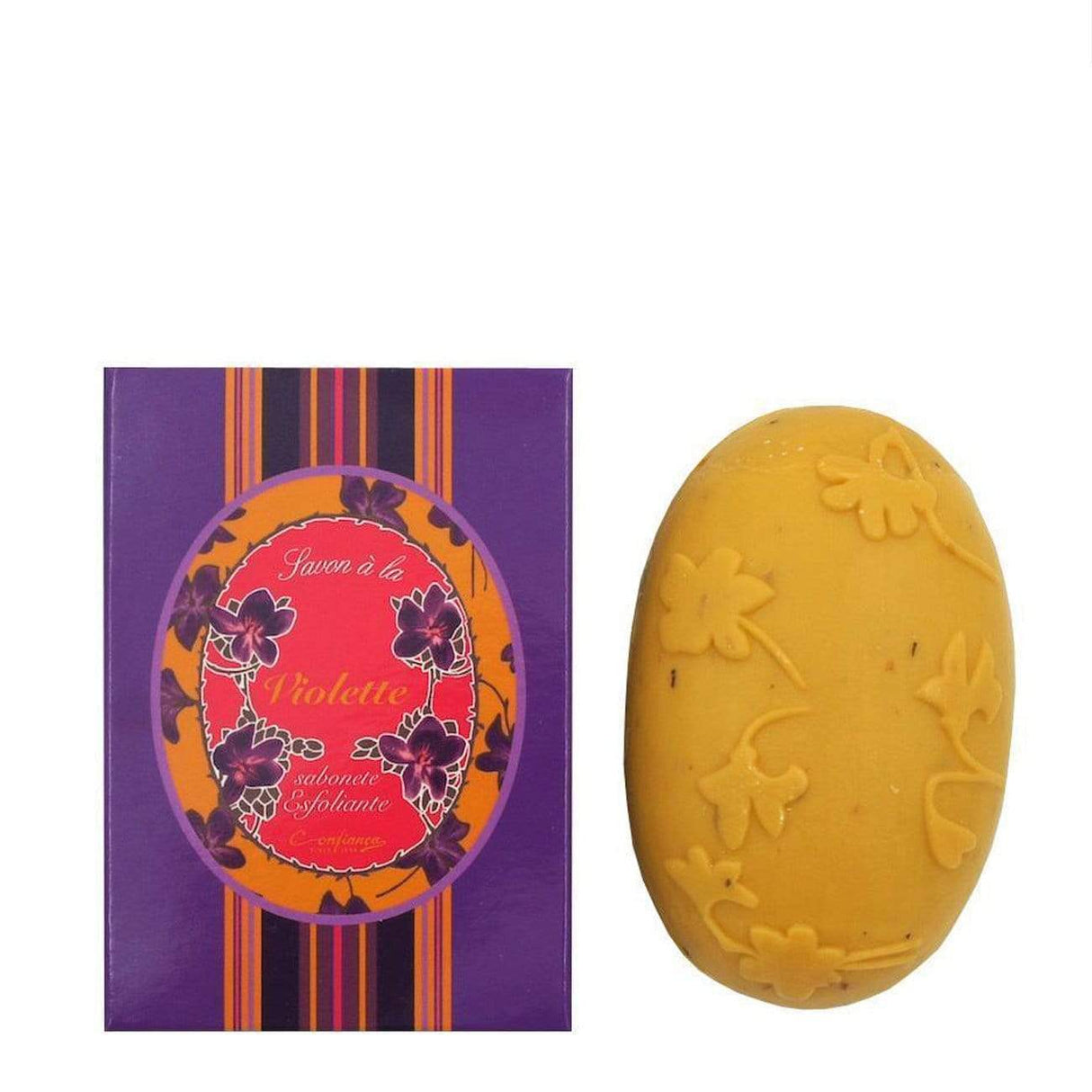 Savon exfoliant hydratant à la violette