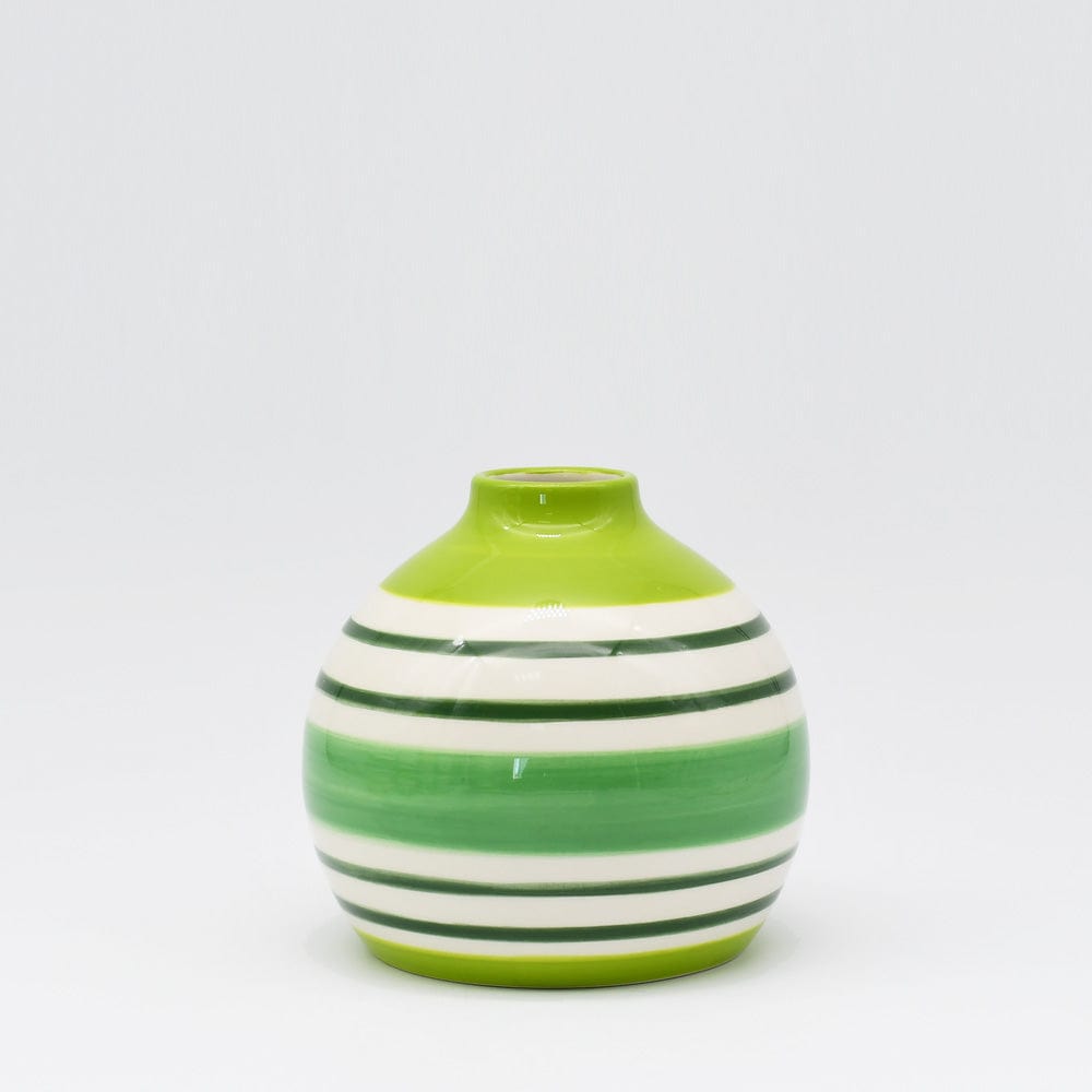 Soliflore boule vert et bleu I Vases en céramique du Portugal Vase boule - Vert