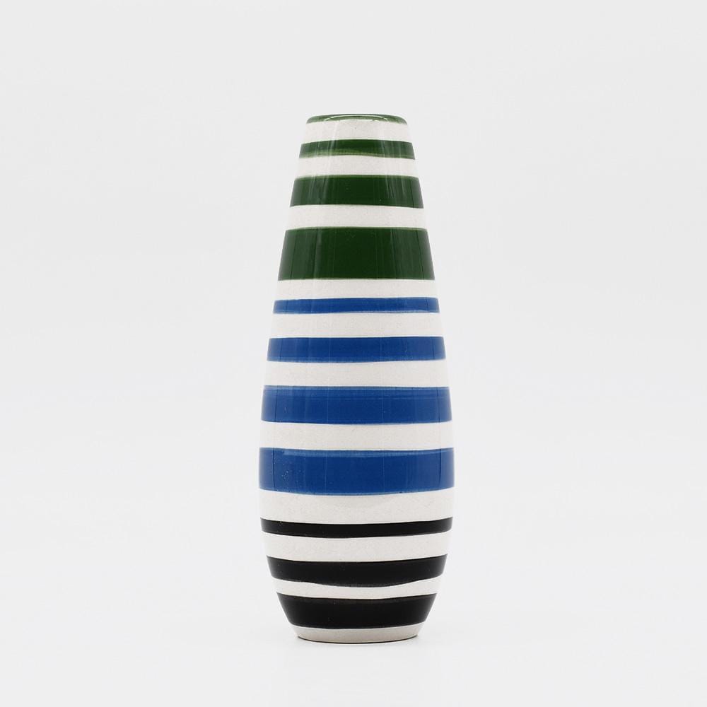 Soliflore long vert, bleu et noir I Vases en céramique du Portugal Soliflore long - Vert