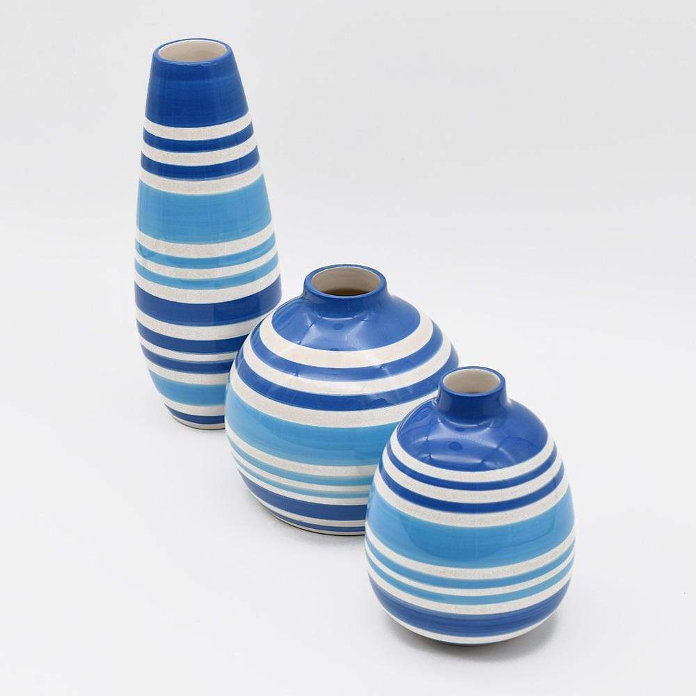 Soliflore ovale bleu I Vases en céramique du Portugal Soliflore ovale - Bleu