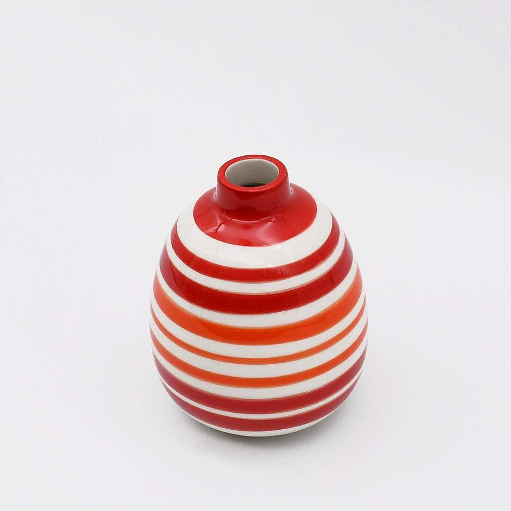 Soliflore ovale rouge et orange I Vases en céramique du Portugal Soliflore ovale - Rouge