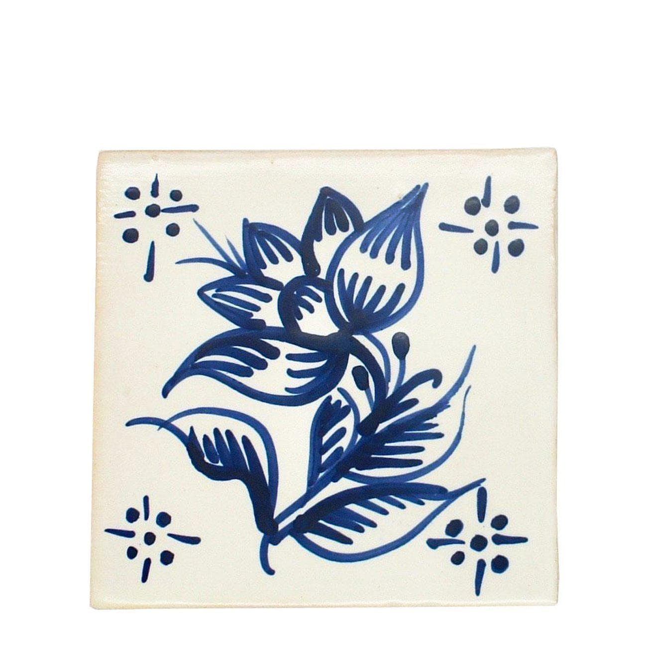 Figura Avulsa Flor I Azulejo 14x14cm