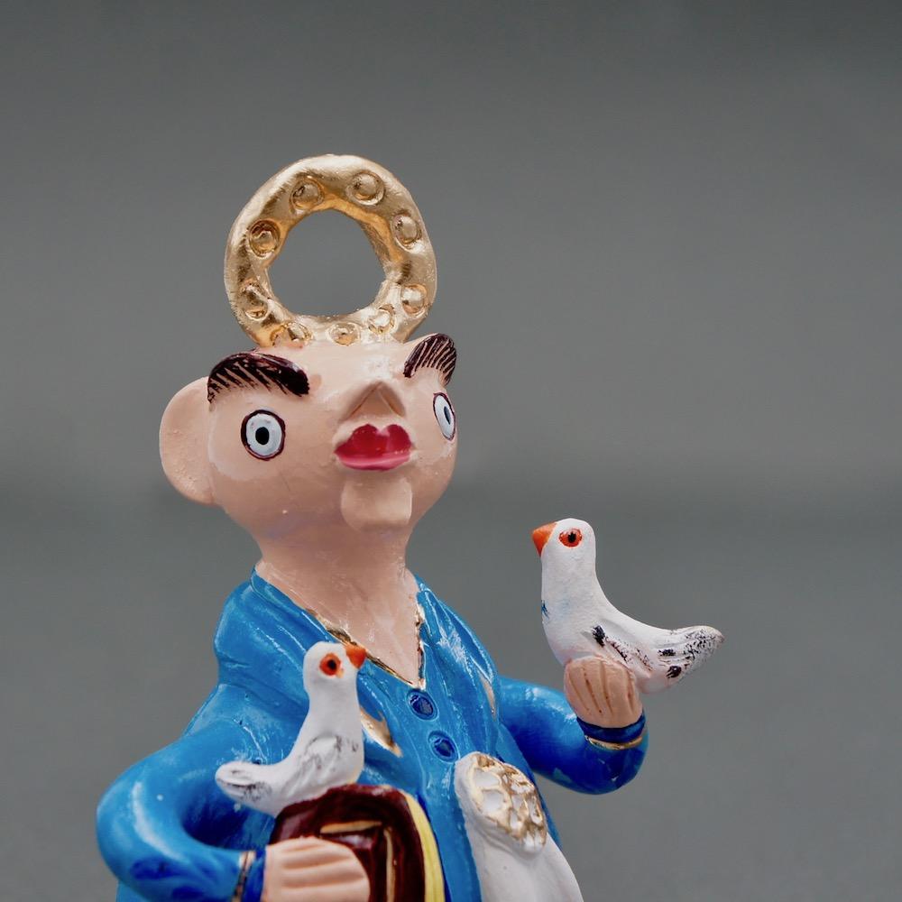 São Francisco I Statuette by Prazeres Côta - 15 cm