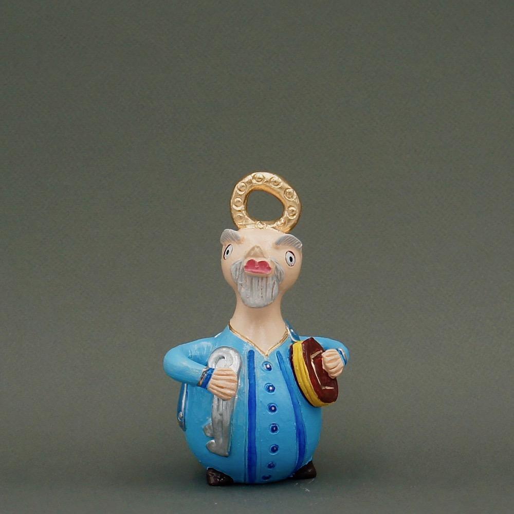 São Pedro I Statuette by Prazeres Côta - 15 cm