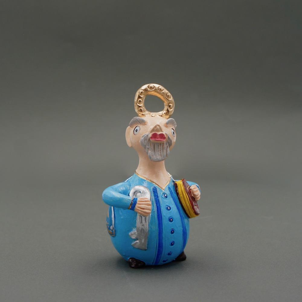 São Pedro I Statuette by Prazeres Côta - 15 cm