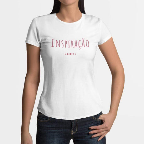 Tee-shirt femme "Inspiração" - Blanc