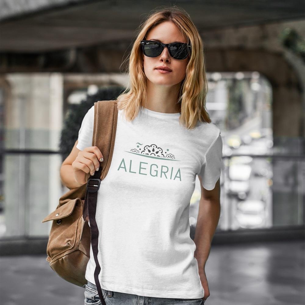 Tee-shirt unisexe "Alegria" - Blanc
