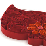 Tableau en paperolles "Coeur de Viana"