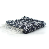 Tapis coton 100x50 Bleu et blanc