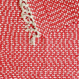 Tapis en coton 140x70 - Rouge et blanc