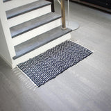 Tapis coton 100x50 Noir et blanc