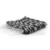 Tapis coton 100x50 Noir et blanc