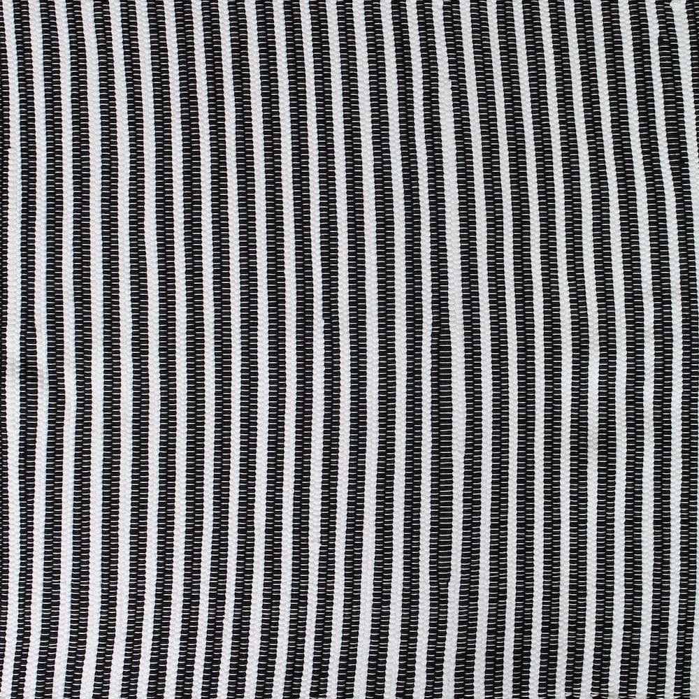 Tapis en coton 300x50 - Noir et Blanc