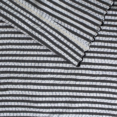 Tapis en coton 300x50 - Noir et Blanc