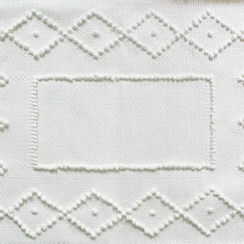 Tapis de salle de bains 100x50 - Blanc cassé