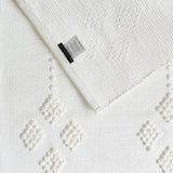 Tapis de salle de bain coton 100x50 - Blanc cassé