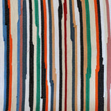 Tapis en coton à rayures fines