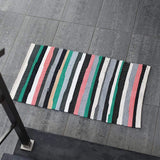 Tapis en coton à rayures larges