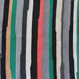 Tapis en coton à rayures larges