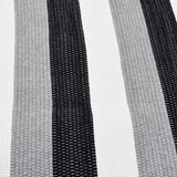 Tapis coton tressé Multicolore I Tapis artisanal portugais Tapis en coton rayé gris
