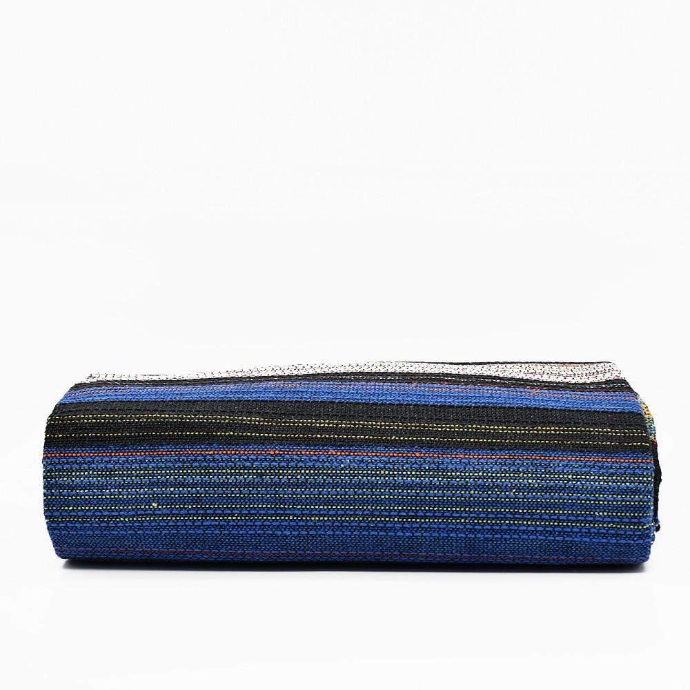 Tapis en coton fin bleu dur 210x150 I Artisanat du Portugal en ligne Tapis fin en coton 210x150 - Bleu dur Noir & Bleu dur
