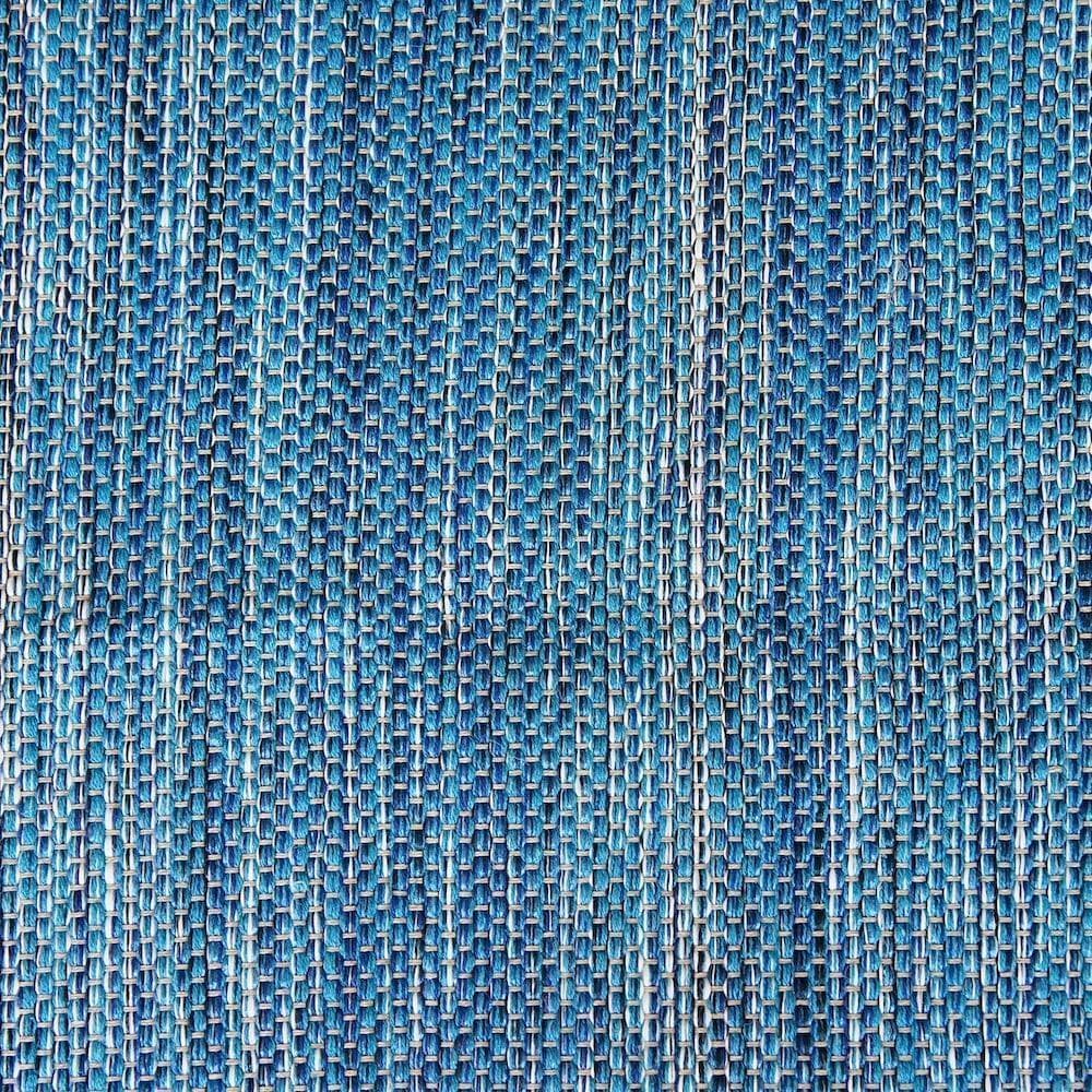 Tapis régional en coton Bleu turquoise