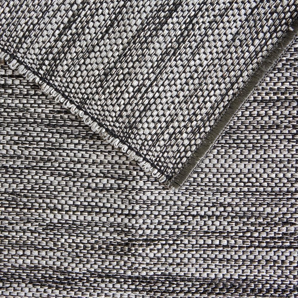 Tapis régional en coton Gris foncé