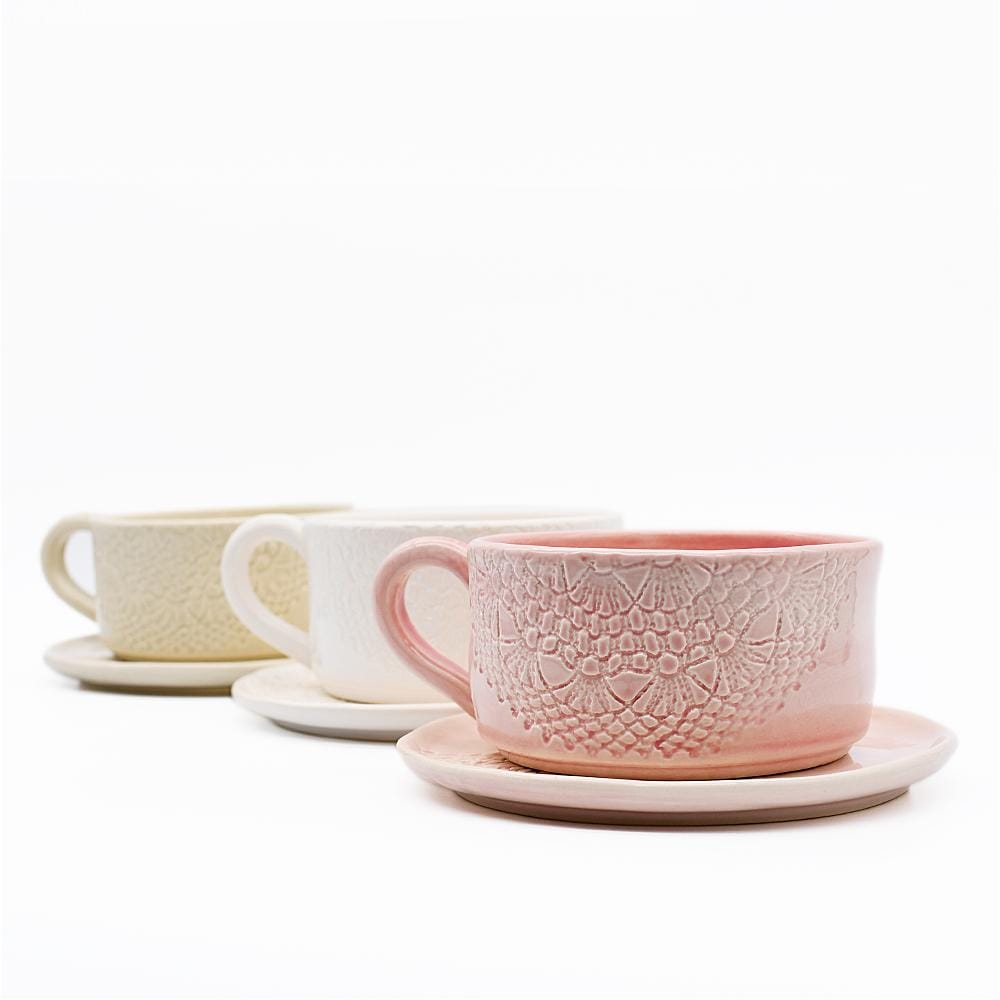 Tasse ronde  Rose Bohême - Vaisselle en céramique du Portugal