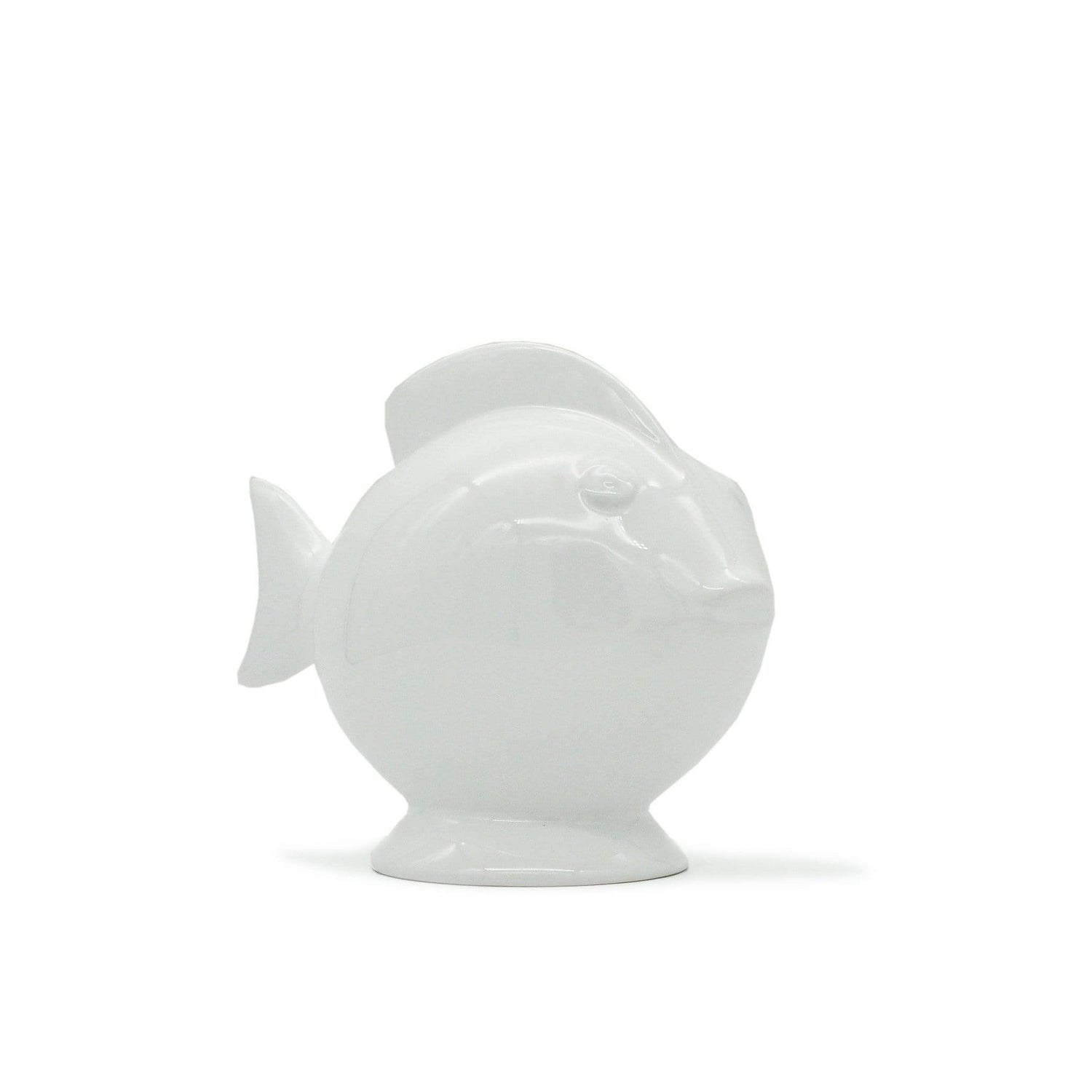 Tirelire en céramique blanche