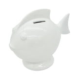 Tirelire en céramique blanche