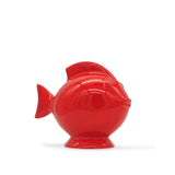 Tirelire en céramique rouge