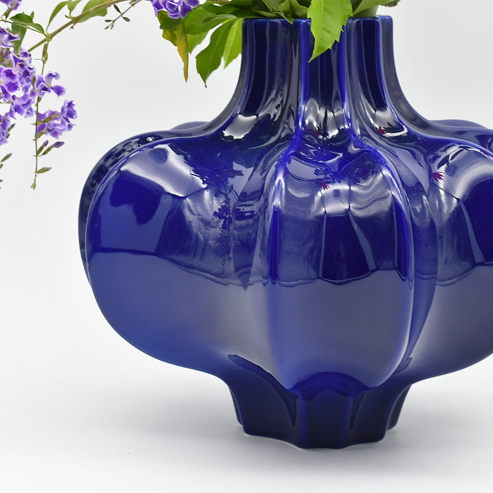 Vase en céramique - Bleu cobalt