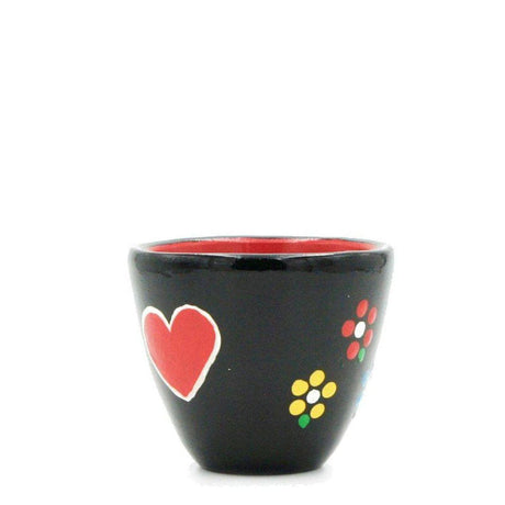 Vase en terre cuite peinte et vernie