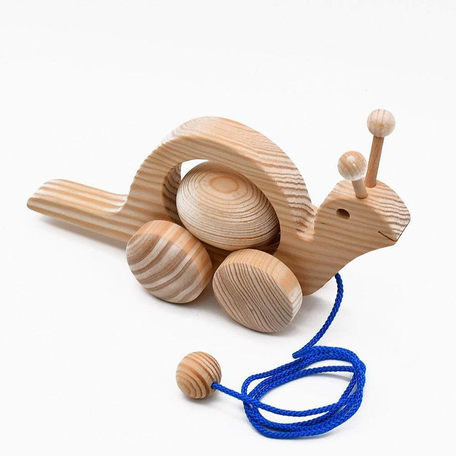 Escargot jouet en bois à promener – Luisa Paixao