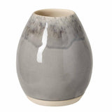 Vase ovale en grès "Madeira" - Gris