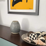 Vase ovale en grès "Madeira" - Gris