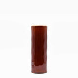 Vase rond en grès Acajou I Objet de décoration du Portugal Vase rond en grès "Acajou"