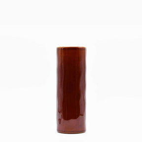 Vase rond en grès Acajou I Objet de décoration du Portugal Vase rond en grès "Acajou"