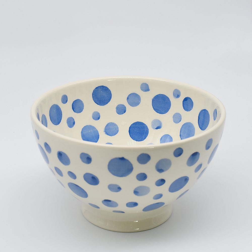 Vase unique en céramique Bleue cobalt Saladier à pois en céramique - Bleu