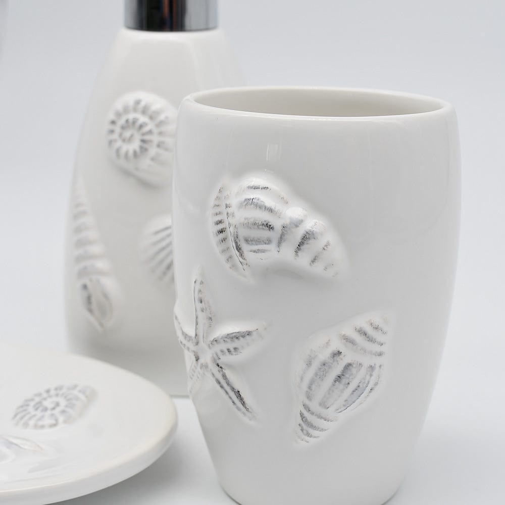Porte-brosse à Dents En Céramique Blanche Gedy G-Lucy - Design R&S - Dimensions 10,3 X 7,3 Cm - 2 Ans De Garantie