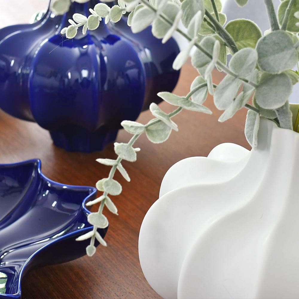 Vase unique en céramique Bleue cobalt Vase en céramique - Bleu cobalt